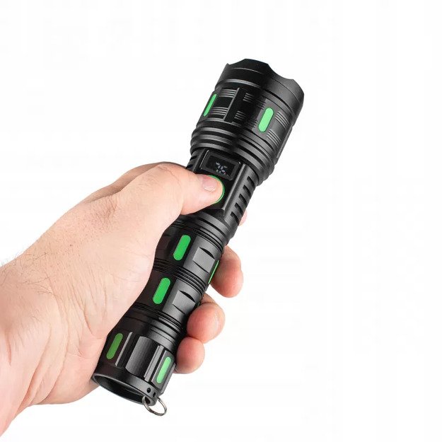 VAYOX 1200lm Pro serijos taktinis įkraunamas žibintuvėlis VA0365