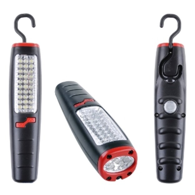 Nešiojamas ir pakraunamas LED žibintas - šviestuvas  30+7LED