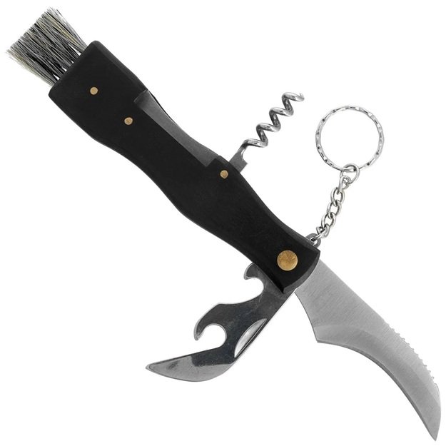 Martinez Albainox Setera daugiafunkcinis peilis grybavimui, maderos mediena, atlasinis 3Cr13Mov (10592)