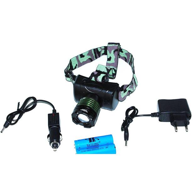 Galvos žibintas T6 XML