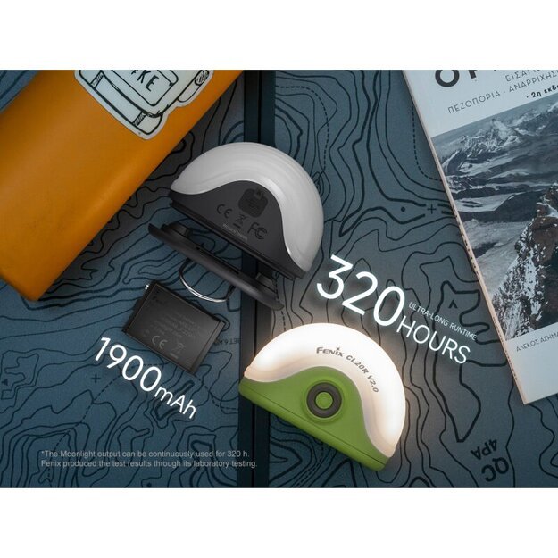 Fenix ​​CL20R V2.0 LED stovyklavimo žibintas Juodas