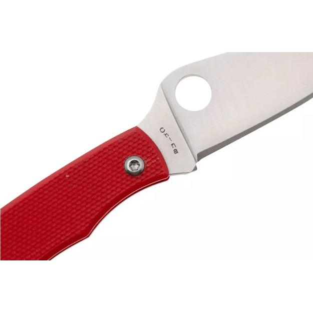 Складной нож Spyderco Grasshopper G10 Satin 12C27 Red C138GRDP