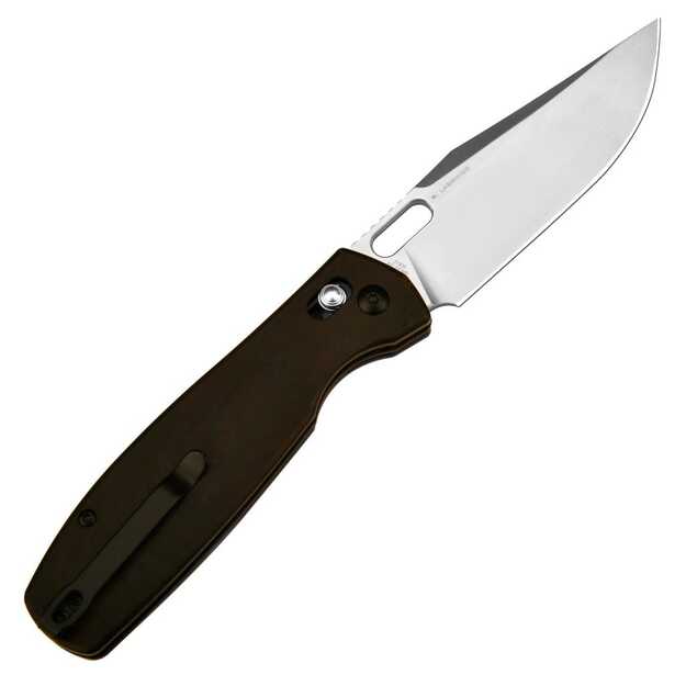 CJRB Cutlery Prado Ebony Wood sulenkiamas peilis J1936-EB
