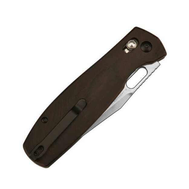 CJRB Cutlery Prado Ebony Wood sulenkiamas peilis J1936-EB