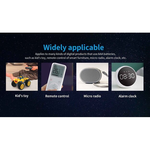 Xtar R03 / AAA 1.5V Li-ion rechargeable battery with protection 680mAh 4pcs with box