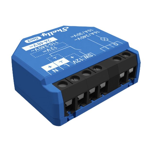 Shelly 1 Gen3 Комплект из 4 контроллеров WiFi/Bluetooth