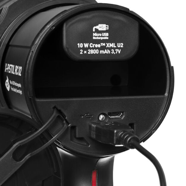 Mactronic įkraunamas 600lm prožektorius su rankena X-Pistol RC 02