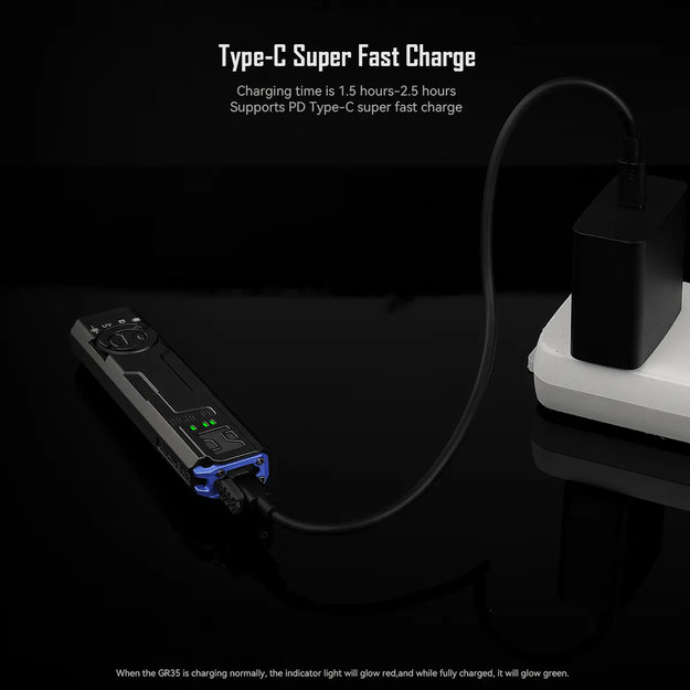 IMALENT GR35 PE žibintuvėlis su žaliu lazeriu