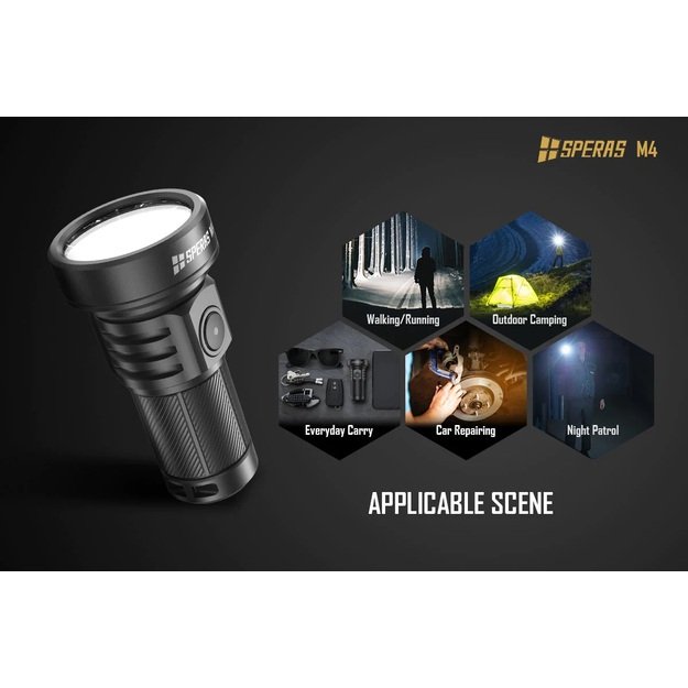SPERAS M4 Mini Flashlight 1320lm 652m