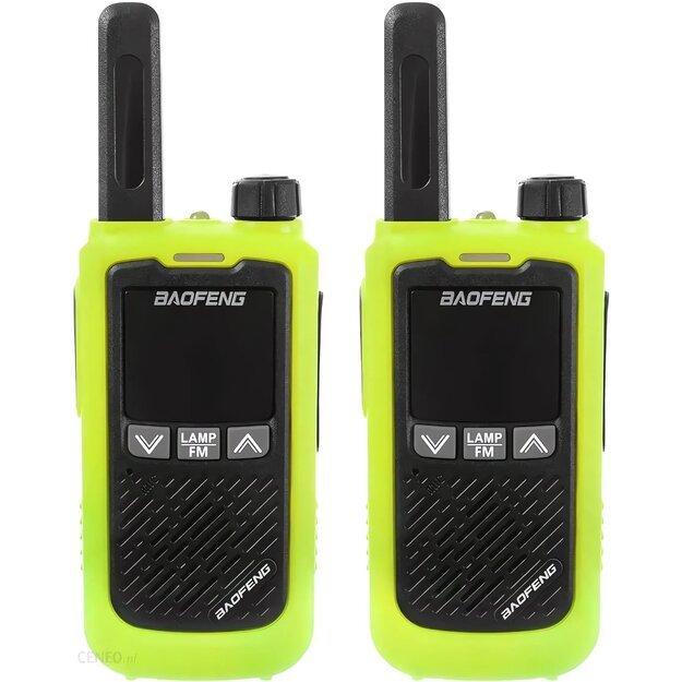 Baofeng BF-T17 Walkie Talkie racijos su žibintuvėliu, 2vnt, Žalia