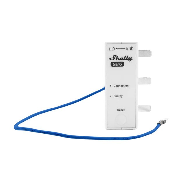 Shelly 3EM-63T Gen3 1/3-канальный WiFi измеритель энергии (плоский терминал)