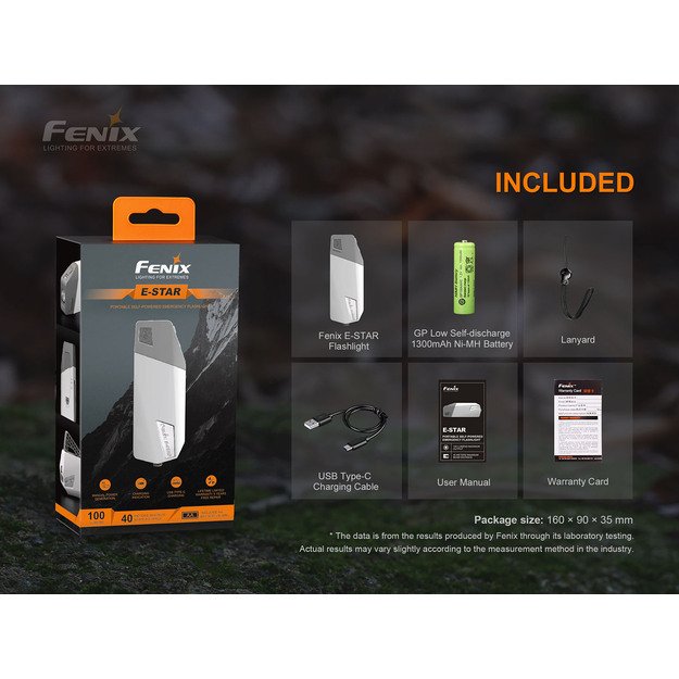 Fenix ​​E-STAR emergency flashlight