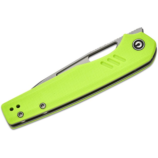 Civivi Guile sulenkiamas peilis Fluorescent Green G10, Satin 14C28N by Shawn Ashmore (C24062B-2)