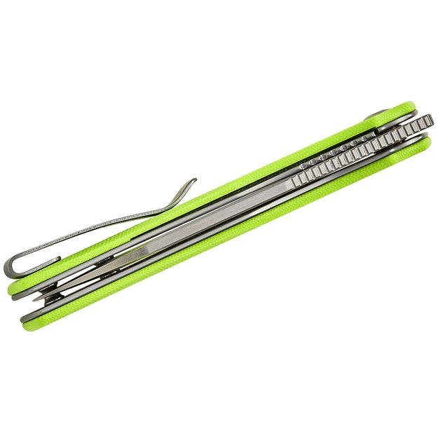 Civivi Guile sulenkiamas peilis Fluorescent Green G10, Satin 14C28N by Shawn Ashmore (C24062B-2)