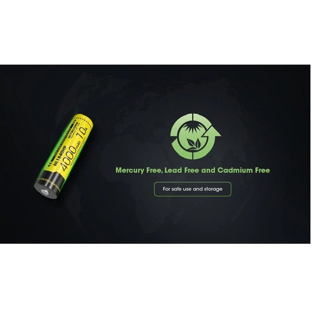 Литий-ионный аккумулятор Nitecore 18650, 4000 мАч NL1840HP