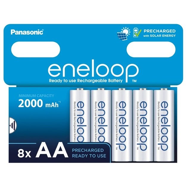 Аккумуляторы Panasonic Eneloop R6 AA 2000mAh x8 BK-3MCDE/8BE