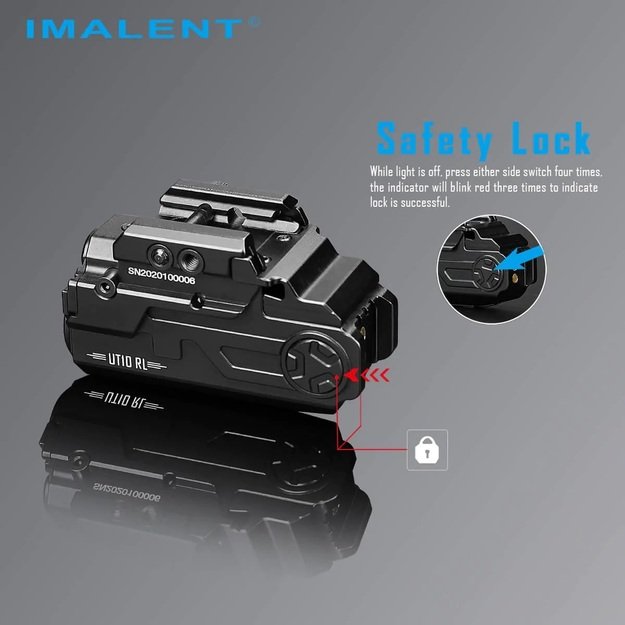 Imalent UT10RL žibintuvėlis 1160 lm.