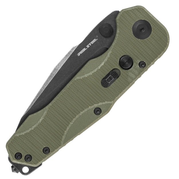 Real Steel Evolution Ironclad sulenkiamas peilis, žalias 7911BG