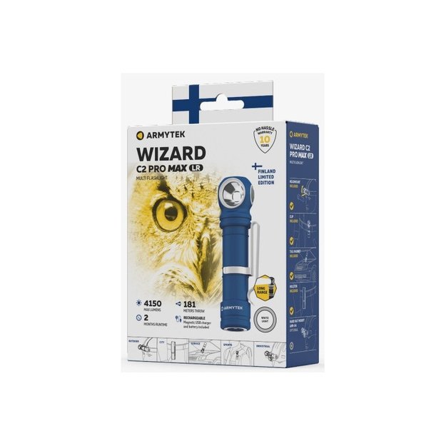 Armytek Wizard C2 Pro Max LR žibintuvėlis Limited Edition Finland F06702CB