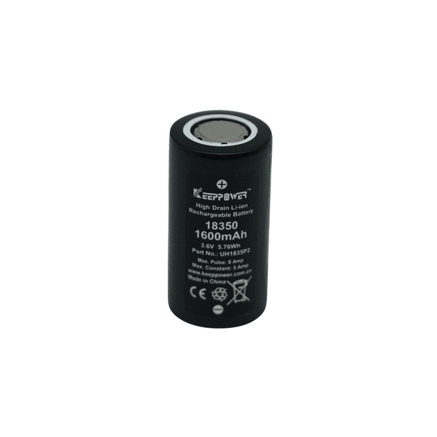 KEEPPOWER IMR18350 battery 1600mAh Li-ION UH1835P2 (1 PIECE)