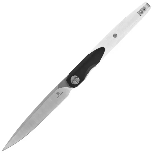 Bestechman Lanza G10 Sulenkiamas peilis White/Black BMK14A