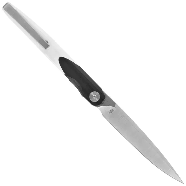 Bestechman Lanza G10 Sulenkiamas peilis White/Black BMK14A