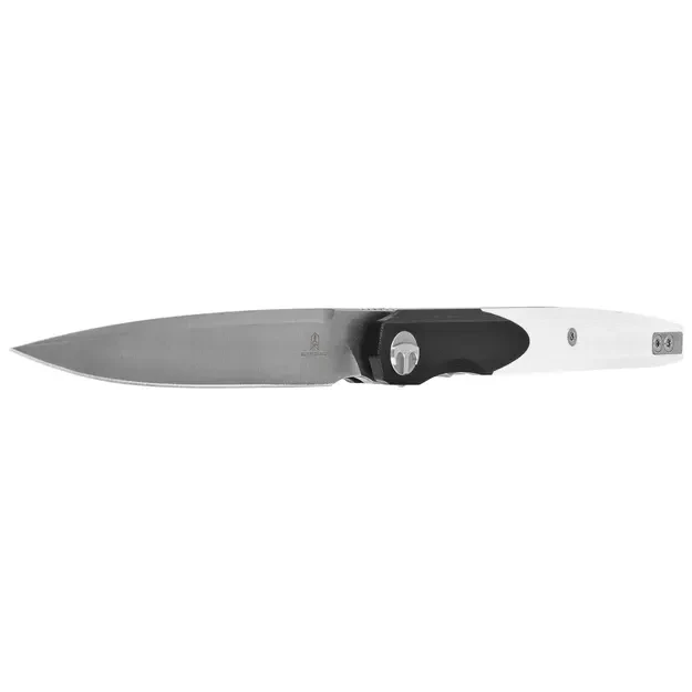 Bestechman Lanza G10 Sulenkiamas peilis White/Black BMK14A