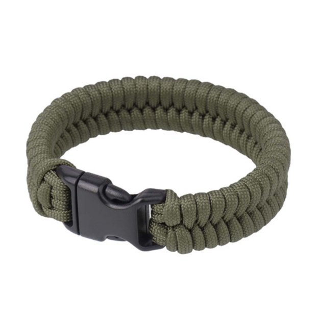 Браслет из паракорда EDCX Fish Army Green, размер M