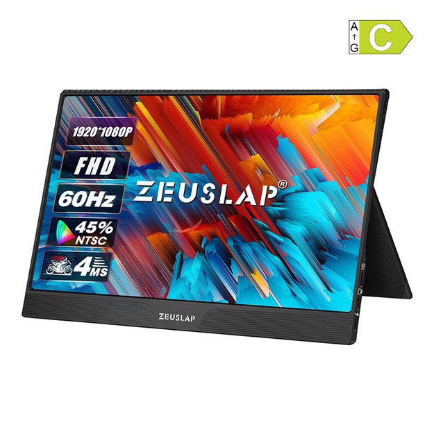 ZEUSLAP Z15ST Portable Monitor with a 15.6  Touchscreen
