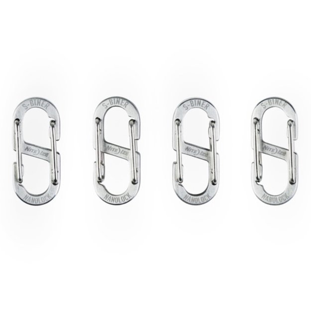 Nite Ize – S-Biner NanoLock karabinas – 4 dalys – SBNL-11-4R7