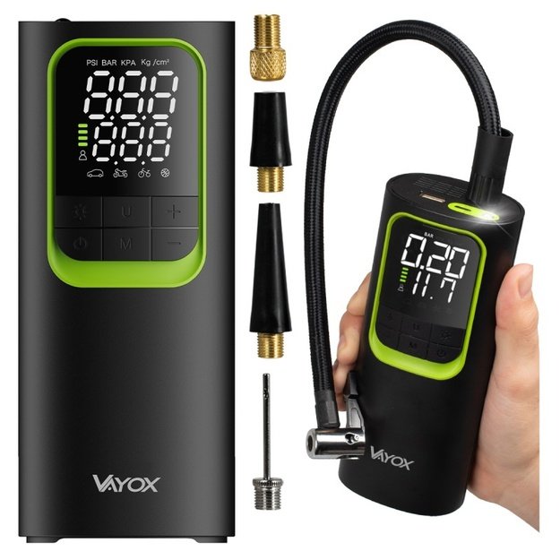 Įkraunama pompa su išorinės baterijos funkcija 8000mAh, VAYOX VA0410
