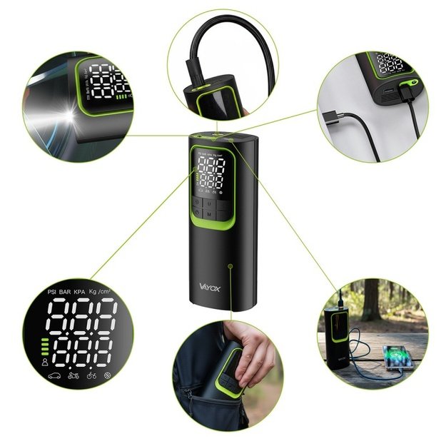 Įkraunama pompa su išorinės baterijos funkcija 8000mAh, VAYOX VA0410