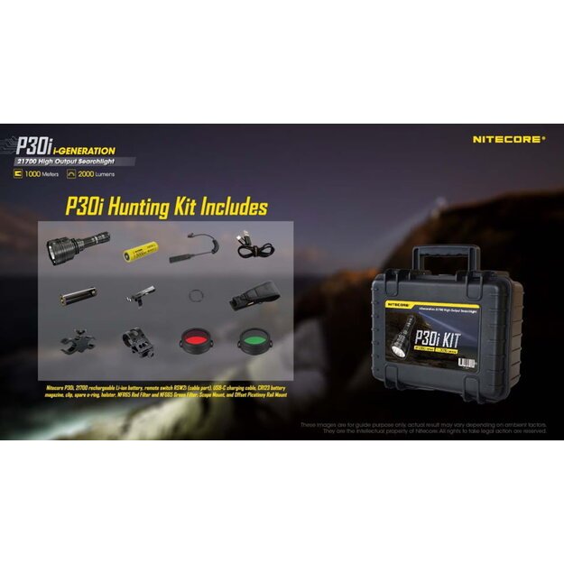 Фонарик Nitecore P30i Huntig KIT