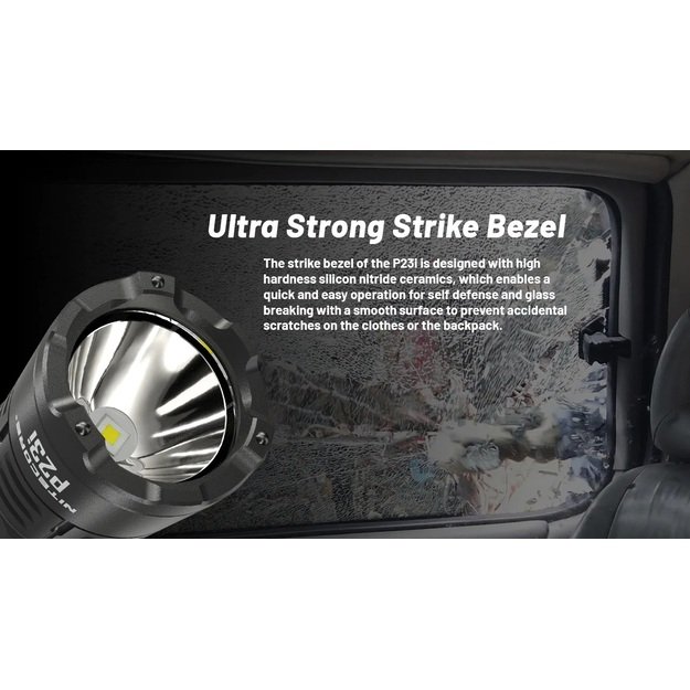 Nitecore P23i taktinis žibintuvėlis 3000lm 470m
