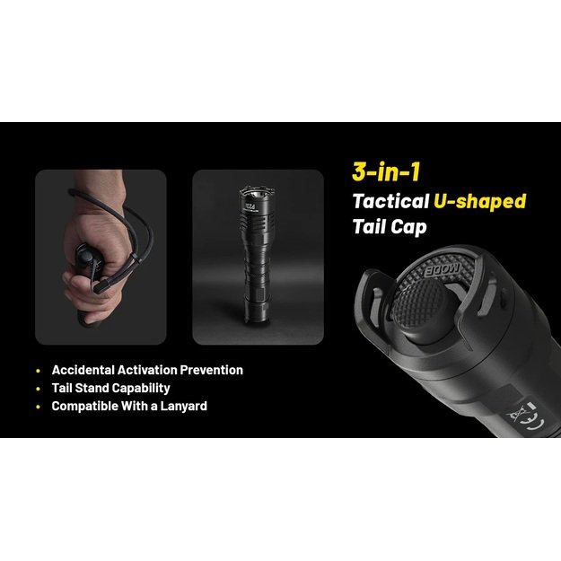 Nitecore P23i taktinis žibintuvėlis 3000lm 470m