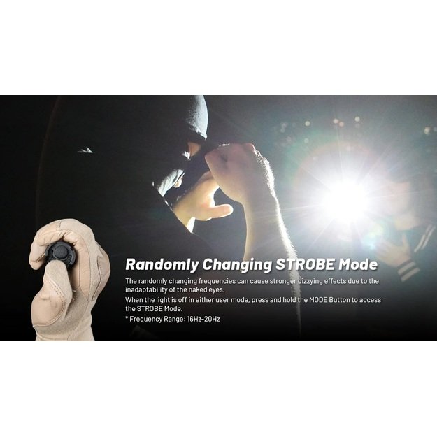 Nitecore P23i taktinis žibintuvėlis 3000lm 470m