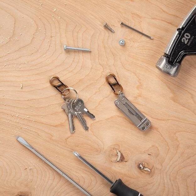 Nite Ize – S-Biner MicroLock spalvotų laikiklių / karabinų pakuotė – 5 vnt –Aliuminis - LSBMA-A2-5R7