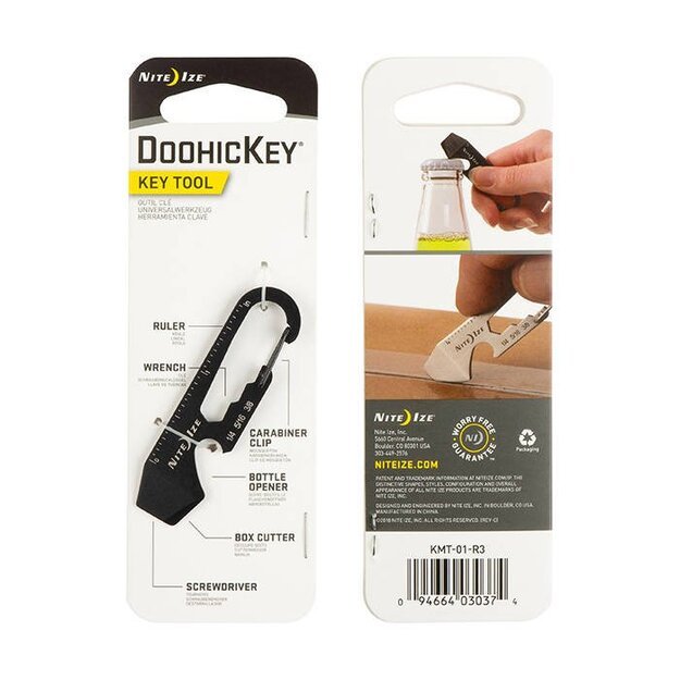 Многофункциональный инструмент Nite Ize DoohicKey BLACK - KMT-01-R3