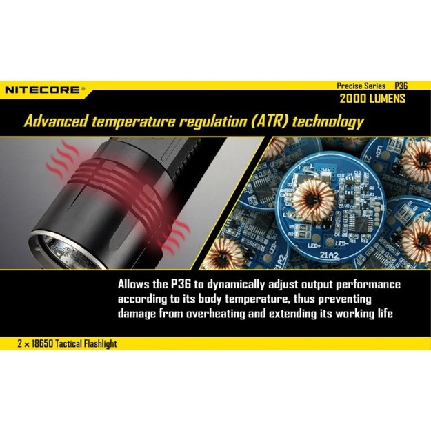 Nitecore P36 žibintuvėlis