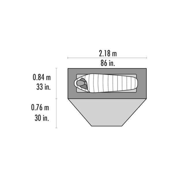 Vienvietė palapinė MSR Elixir 1P - Pilka