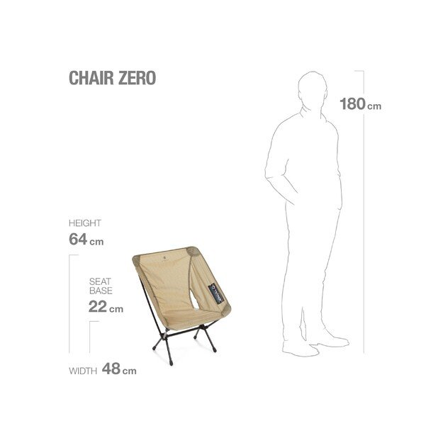 Turistinė kėdė Helinox Chair Zero - Juoda
