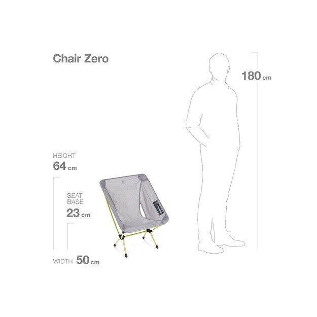 Turistinė kėdė Helinox Chair Zero - Juoda