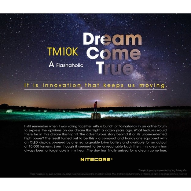 Nitecore TM10K LED prožektorius