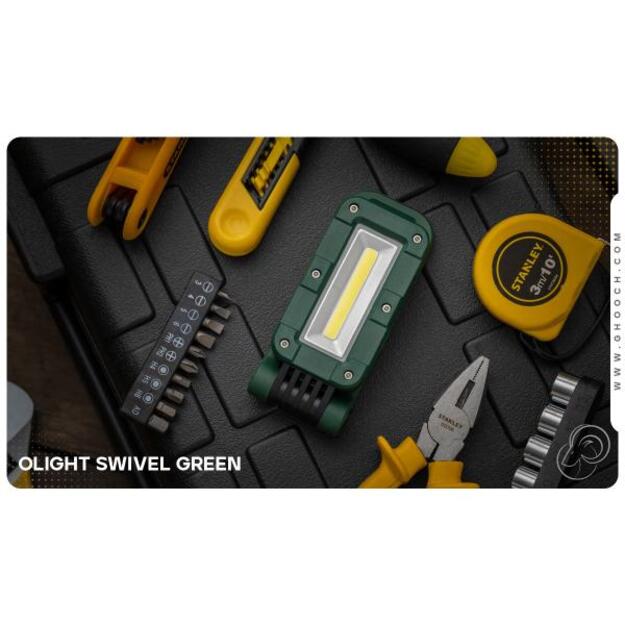 Olight Swivel COB + LED darbinis žibintuvėlis 400lm