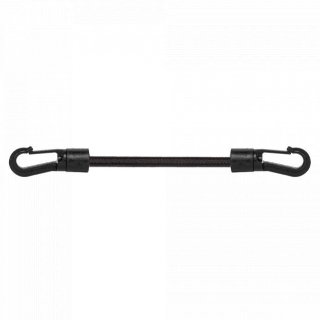 Elastinė guma 0,6x60 cm PVC kabliukas juodas