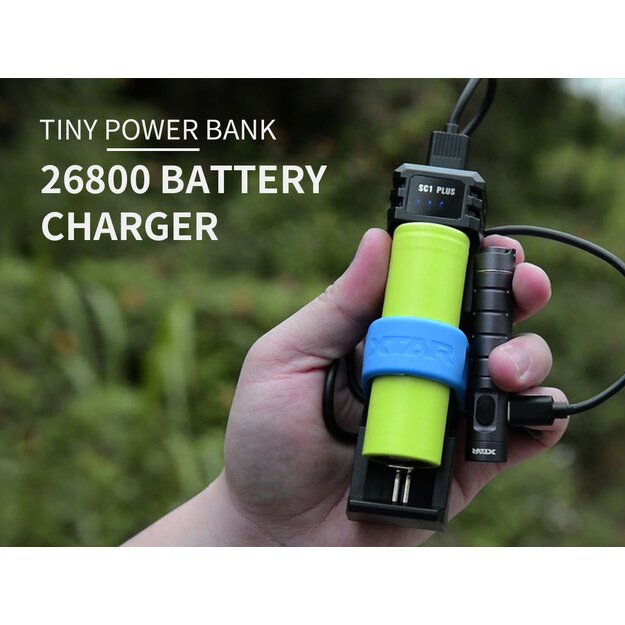XTAR SC1 PLUS 18650/26650 įkroviklis