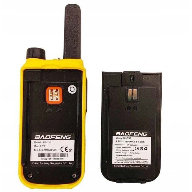 Рация Baofeng BF-T17 с фонариком, 2 шт.