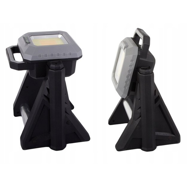 Prožektorius įkraunamas, nešiojamas LED COB USB su teleskopinėmis kojomis