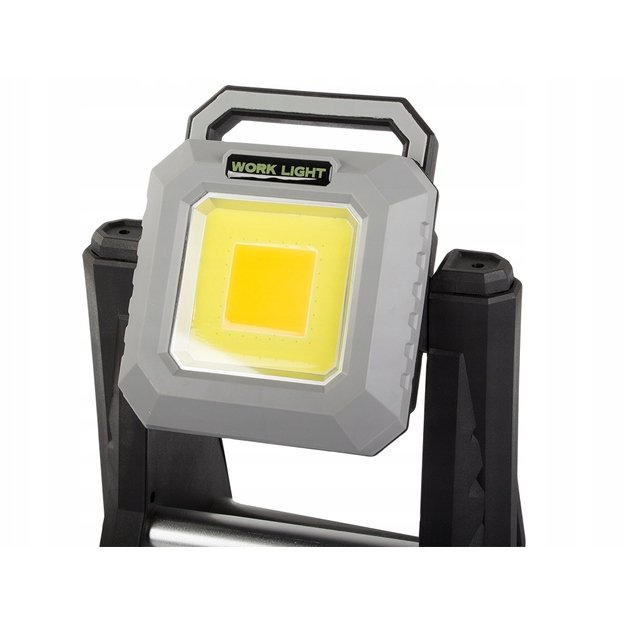 Prožektorius įkraunamas, nešiojamas LED COB USB su teleskopinėmis kojomis