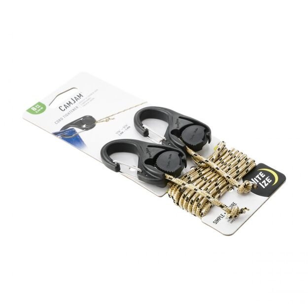 Nite Ize CamJam Adjustable Camping Buckle 2 Piece with 2.4m Rope NCJ-25-2R3